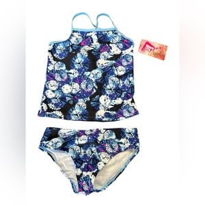KANU SURF Okana girls tankini swimsuit set style 5561 size 12 NWT